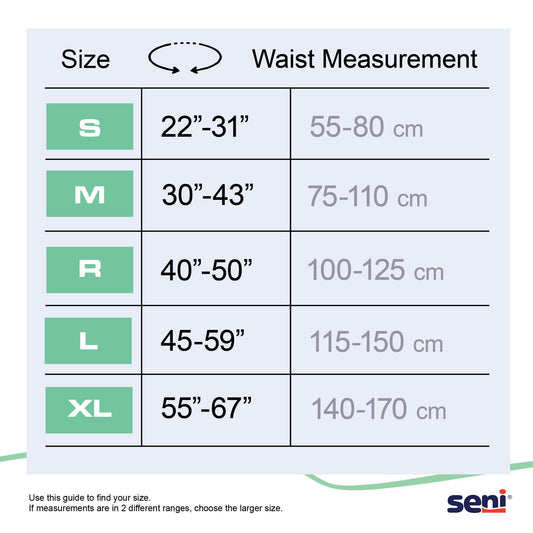 Seni® Super Plus Overnight Heavy to Severe Absorbency Incontinence Brief, Large