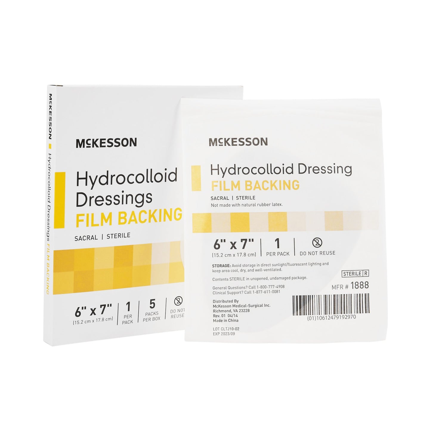 McKesson Dressing, 6 x 7 Inch Sacral