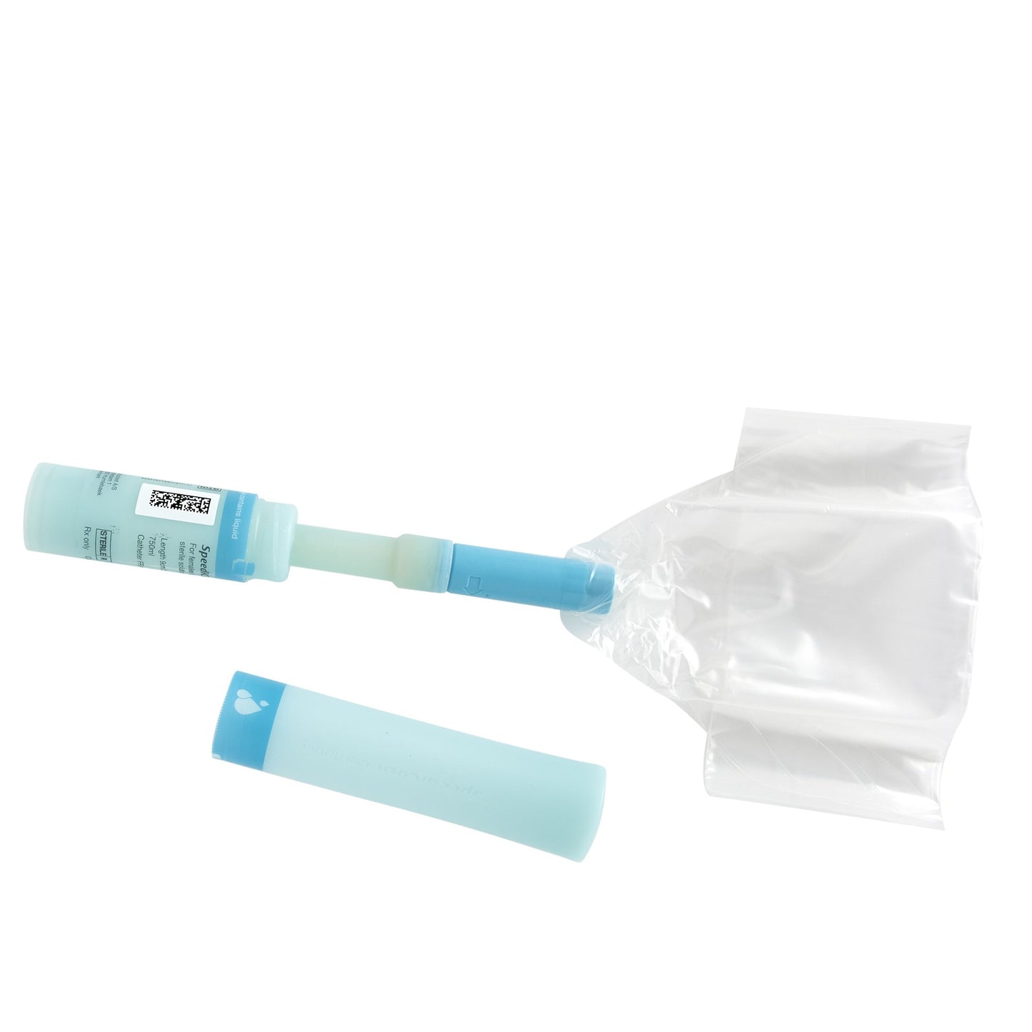 SpeediCath® Compact Set Female Urethral Catheter 3.5in 14Fr 750mL Bag 28524