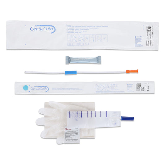 GentleCath™ Hydrophilic-Coated PVC Urethral Catheter, Straight Tip