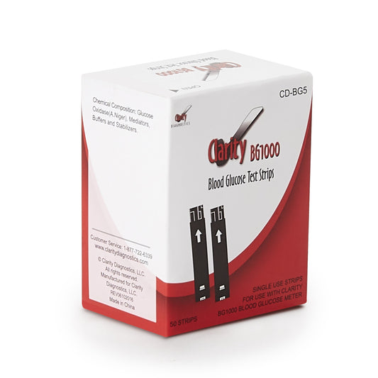 Clarity BG1000 Blood Glucose Test Strips