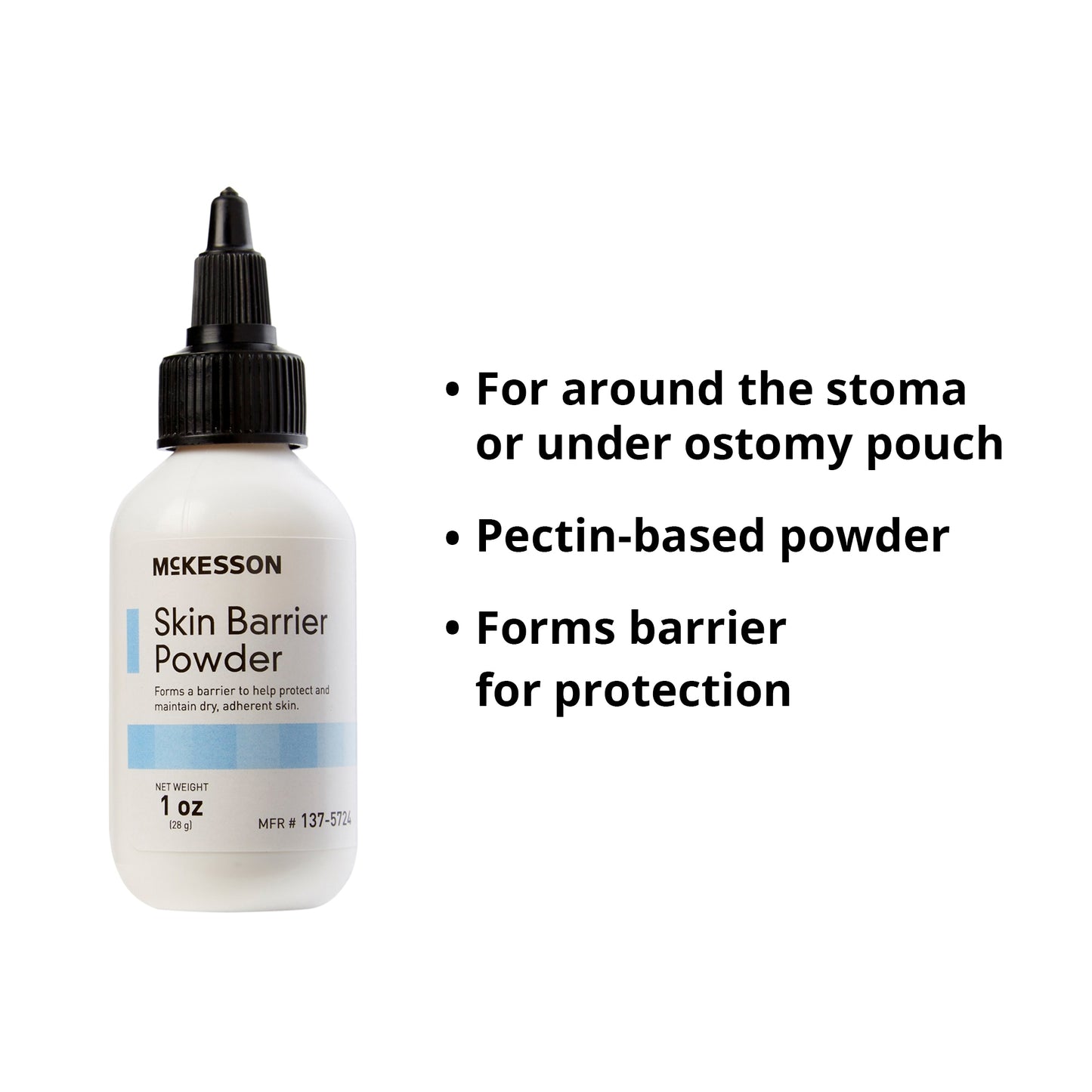 McKesson Ostomy Barrier Powder, 1-Ounce Puff Bottle