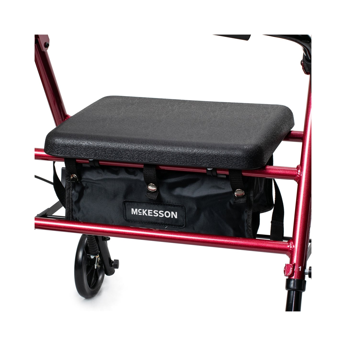 McKesson Four-Wheel Rollator, Red