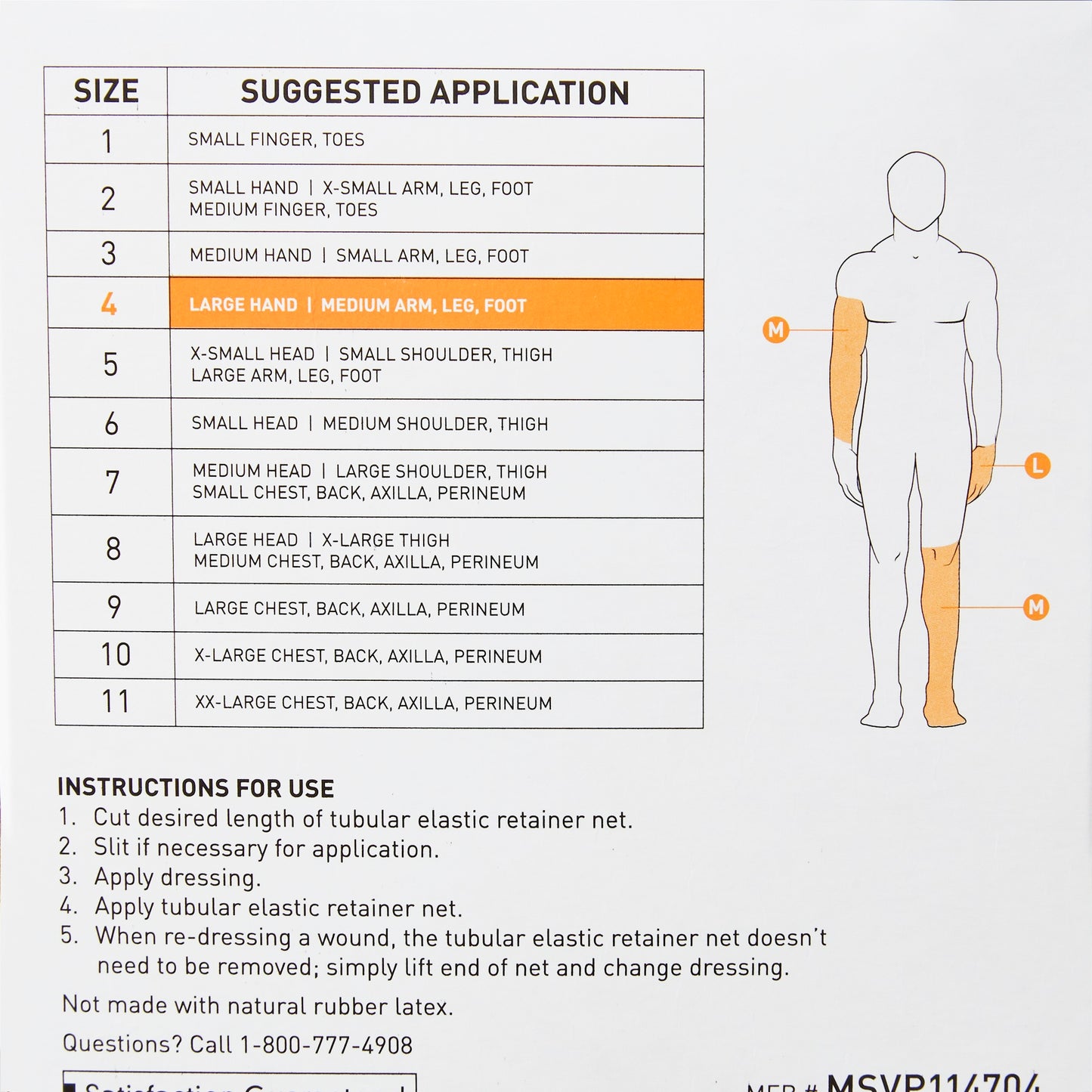 McKesson Tubular Bandage, Size 4