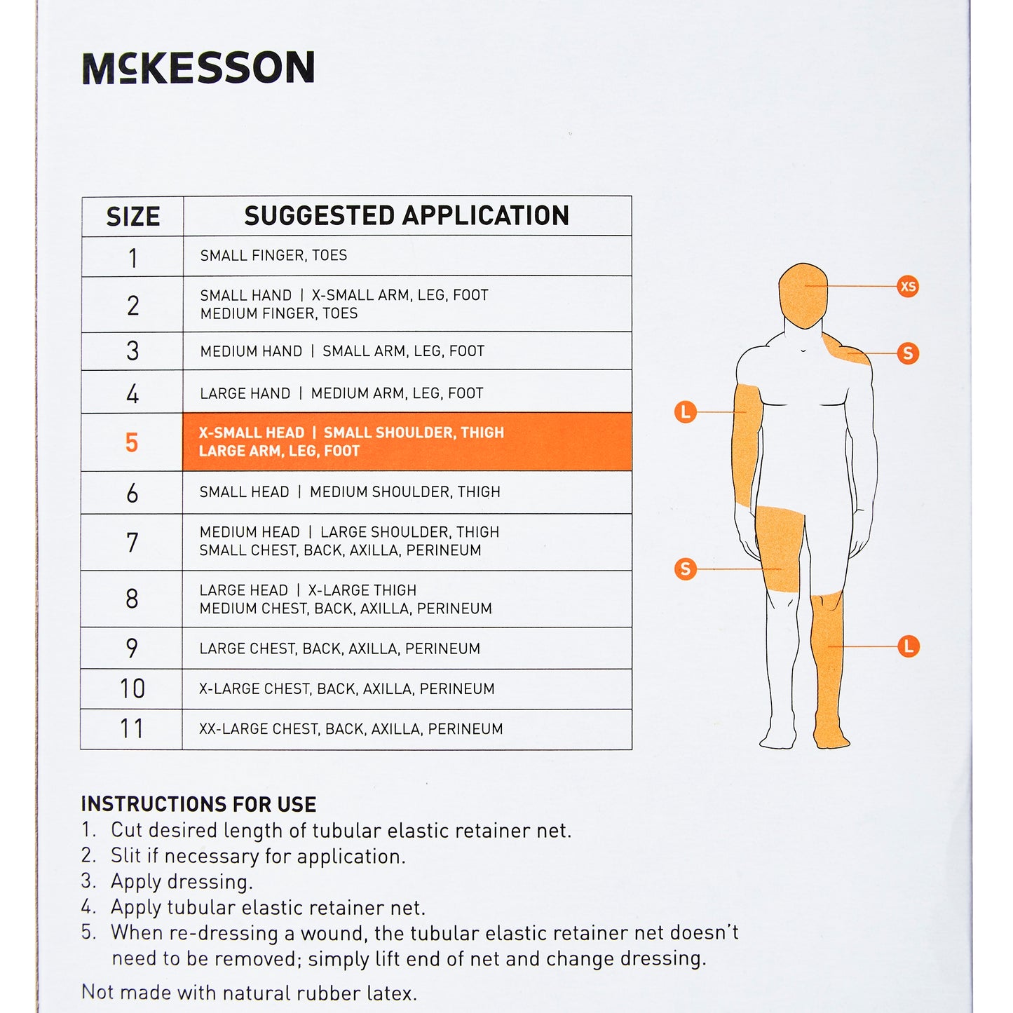 McKesson Tubular Bandage, 14-1/2 Inch x 25 Yard
