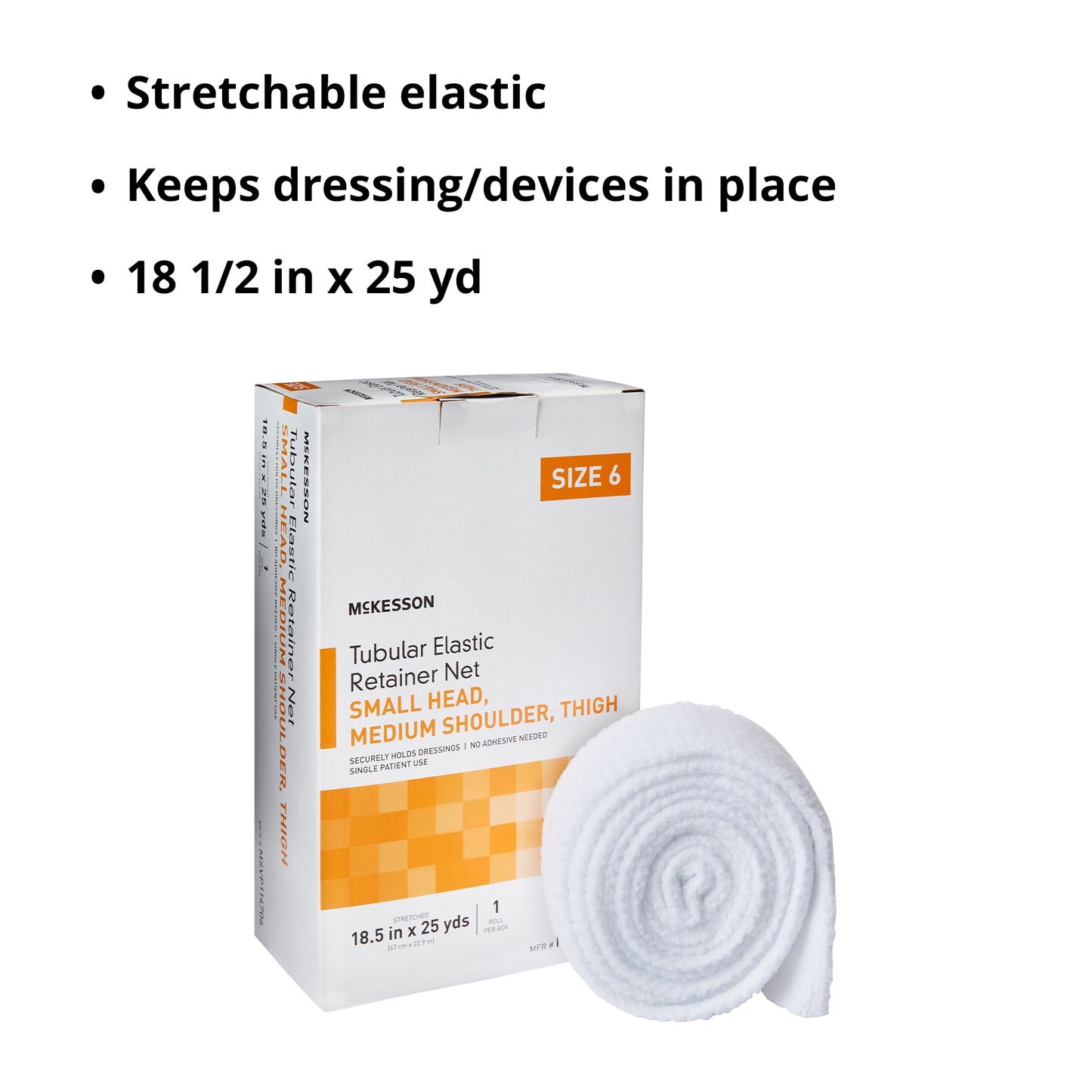 McKesson Tubular Bandage, Small Head