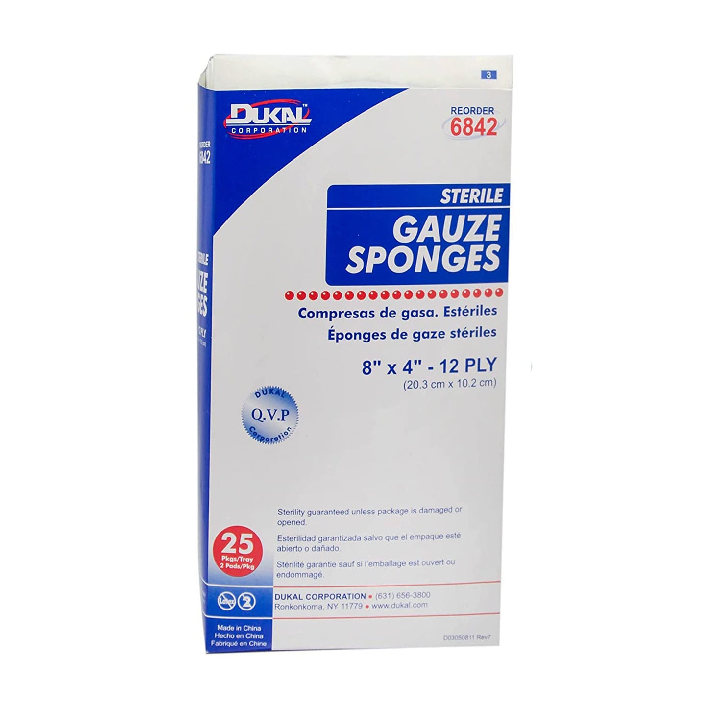 Dukal™ Sterile Gauze Sponge, 12-Ply
