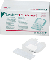 Tegaderm I.V. Transparent Adhesive Advance Securement Dressing 2-1/2" x 2-3/4" 100 Count