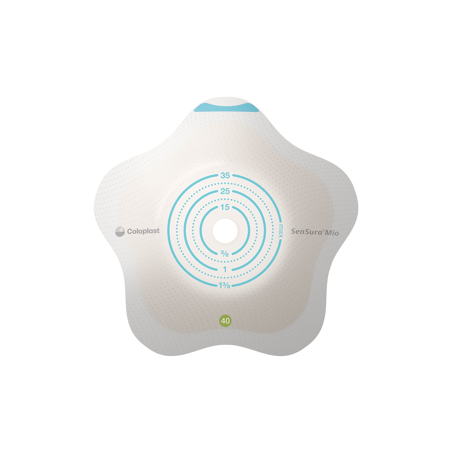 Sensura Mio Click Convex Flip 2-Piece Barrier, Pre-Cut 3/4 ", Green 5ct