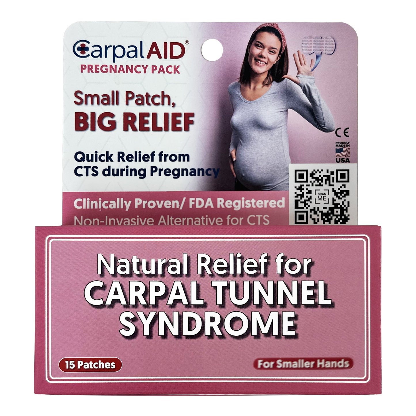 CarpalAid® Patch Pregnancy Hand-Based Carpal Tunnel Support