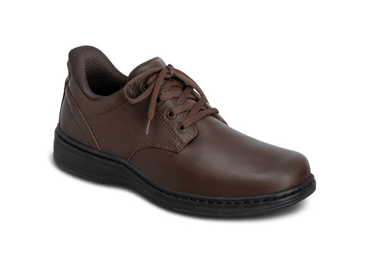 Claude Men's Hands-Free Casual Shoes, Brown, angle view