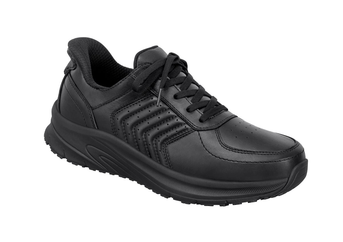 Navigate Men's Hands-Free Athletic Shoes, Black, angle view