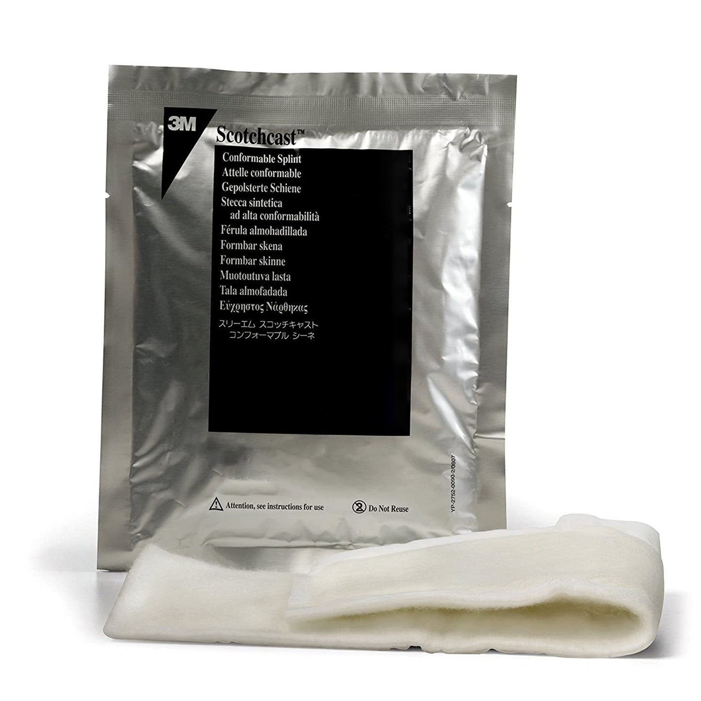 3M™ Scotchcast™ Quick Step Double Sided Felt Padded Precut Splint, 2 x 10 Inch
