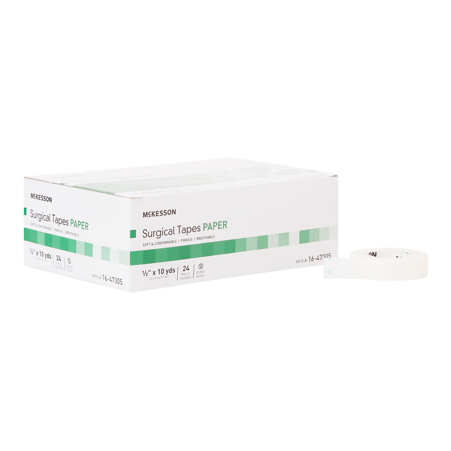 McKesson Paper Medical Tape, 1/2 Inch x 10 Yard