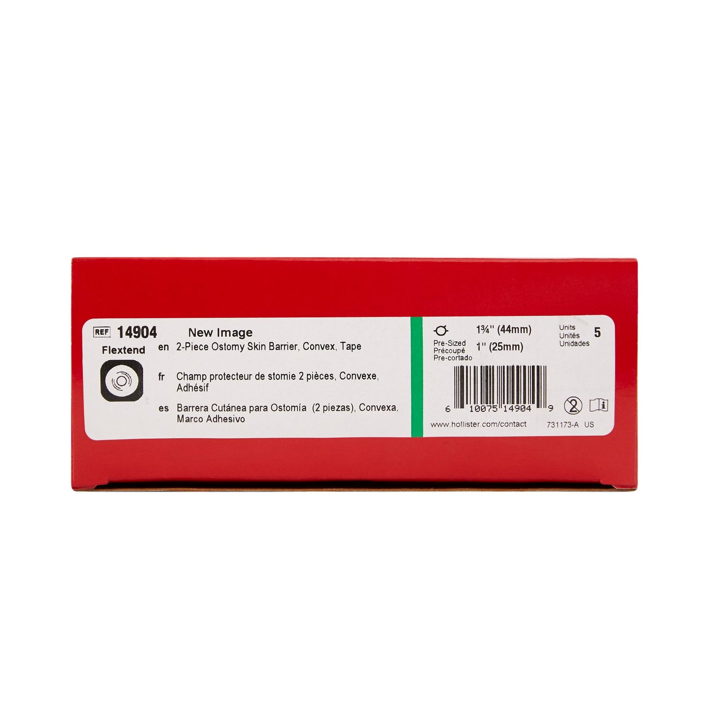 New Image™ Convex FlexTend™ Colostomy Skin Barrier With 1-Inch Stoma Opening