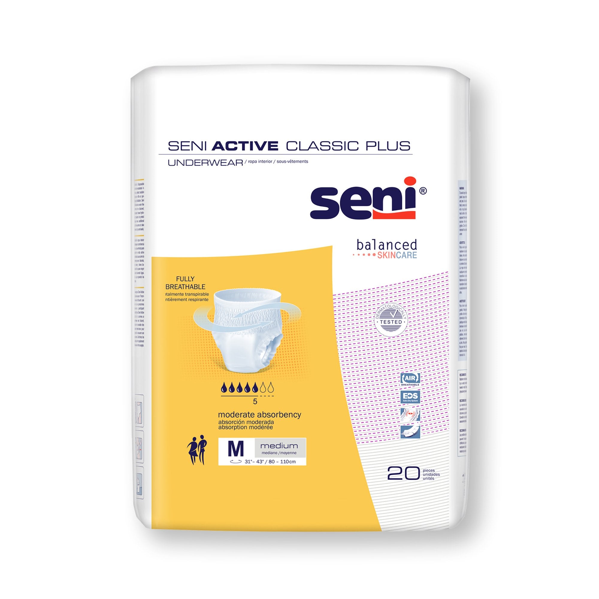 Seni® Active Classic Plus Moderate Absorbent Underwear – Home Medix