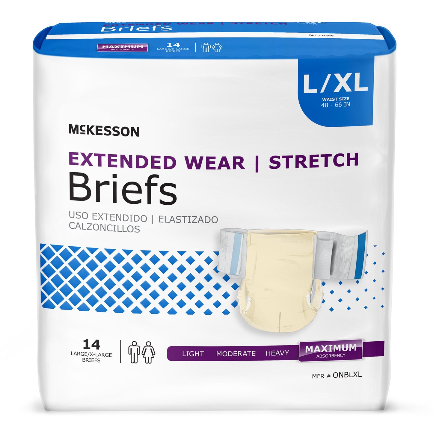 McKesson Extended Wear Maximum Absorbency Incontinence Brief