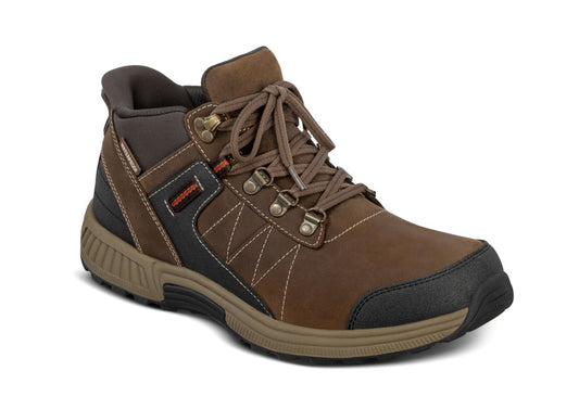 Dalton Men's Hands-Free Hiking Boots, Brown, angle view