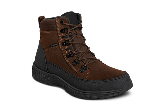 Stratton Men's Waterproof Boots, Wheat/Tan, angle view