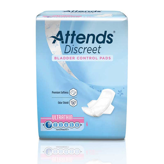 Attends Discreet Ultrathin Pads 9" Long