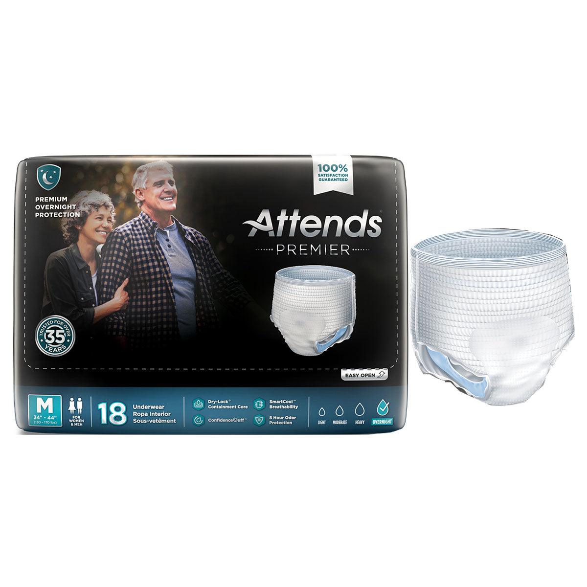 Attends Premier Underwear, Medium 36" - 44"