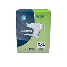 Attends DermaDry Bariatric Briefs XX-Large up to 70" - Heavy Absorbency