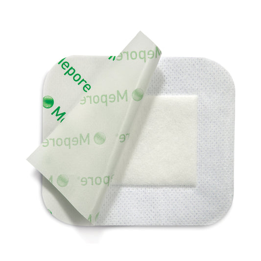 Mepore® Adhesive Dressing, 3-3/5 x 8 Inch