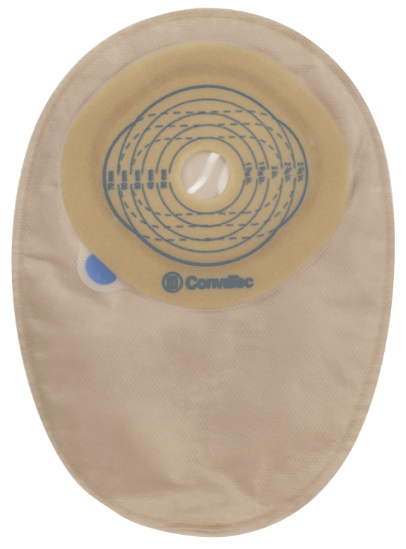 Esteem + One-Piece Cut-to-Fit Closed-End Pouch Modified Stomahesive Filter 12" panel Transparent 2-2/5" by 2-3/4" 30 Count