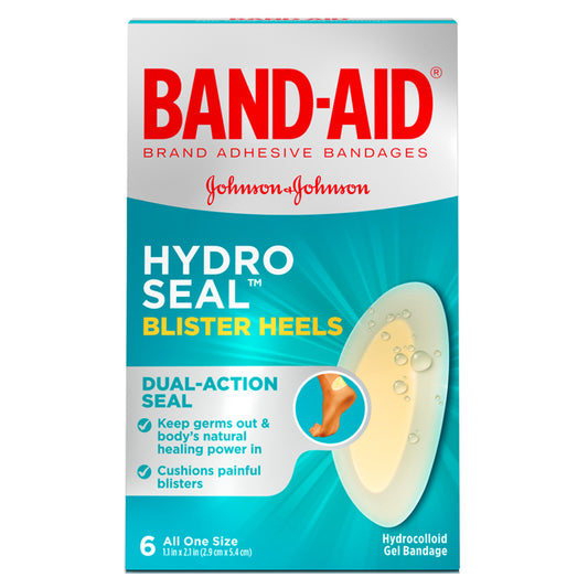Band-Aid Hydro Seal Blister Heels 6 Count