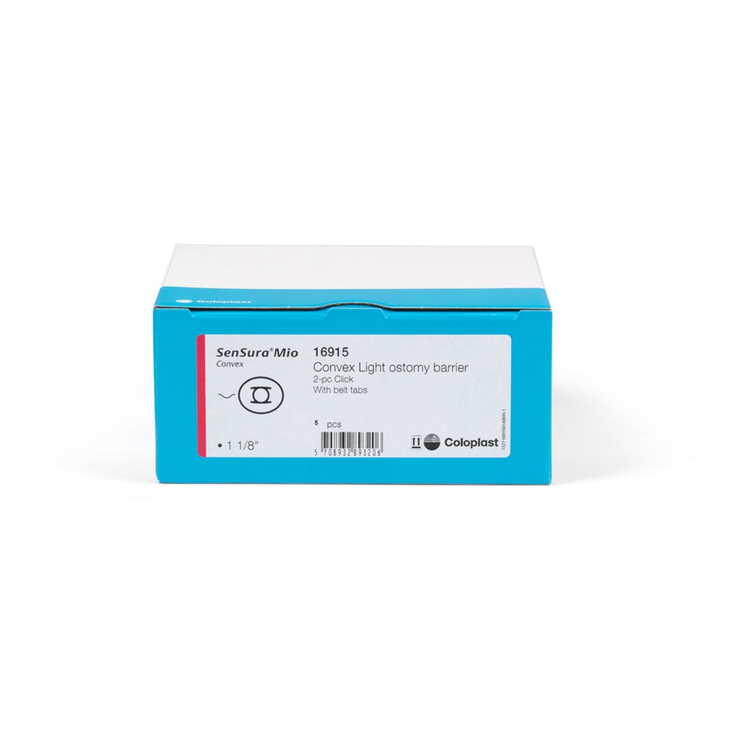 SenSura® Mio Click Convex Light Ostomy Barrier, Precut to fit 28 mm Stoma