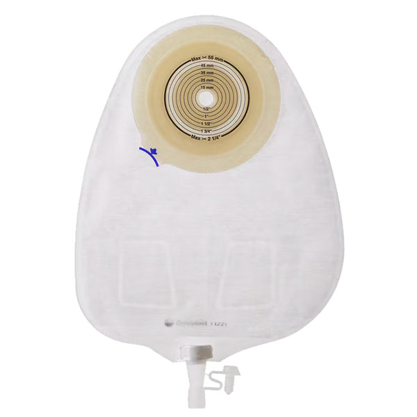 Assura One-Piece Non-Convex Extra-Extended Wear Urostomy Pouch Cut-to-Fit 3/8" - 2-1/4" 10 Count Opaque,