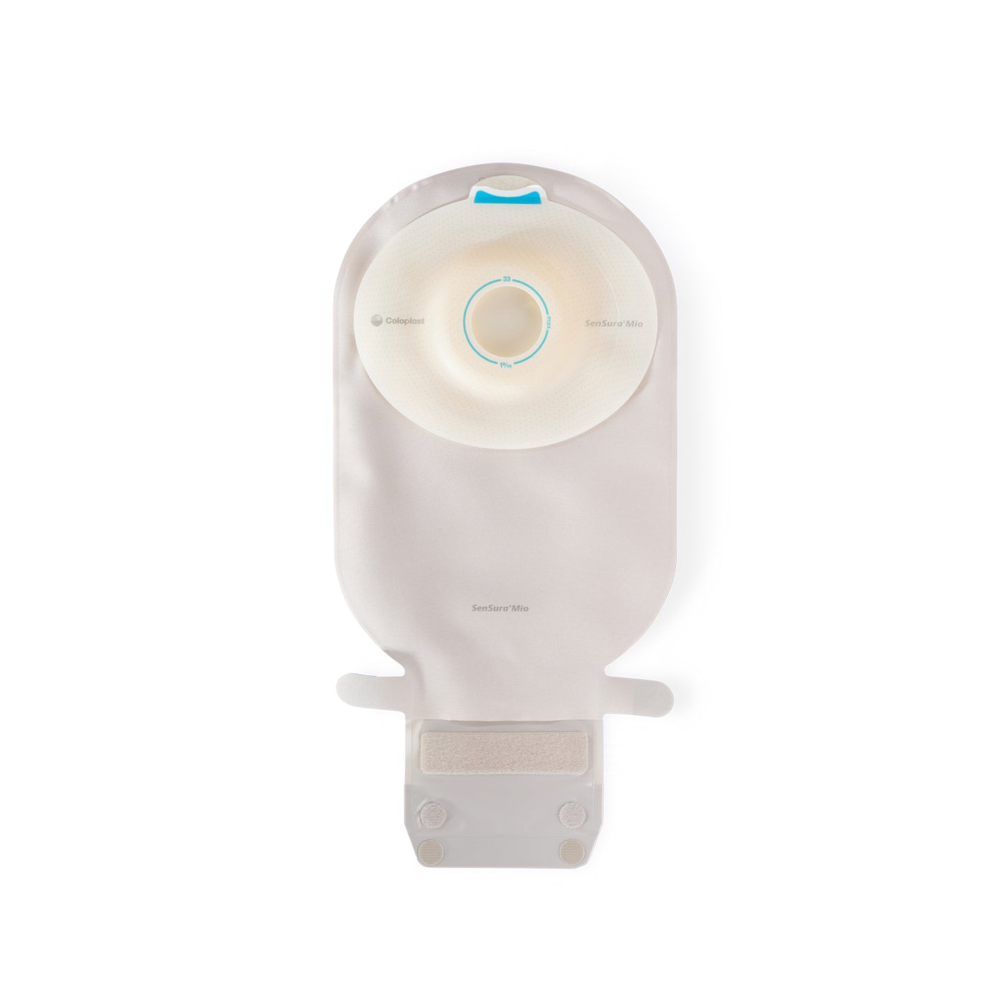 SenSura Mio One-Piece EasiClose WIDE Outlet Convex Light Maxi Transparent Pre-Cut 10 Count 1/8