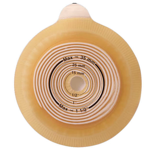 Assura Two-Piece Cut-to-Fit Flat Standard Wear Pediatric Skin Barrier 3/8" - 1-3/8" 5 Count