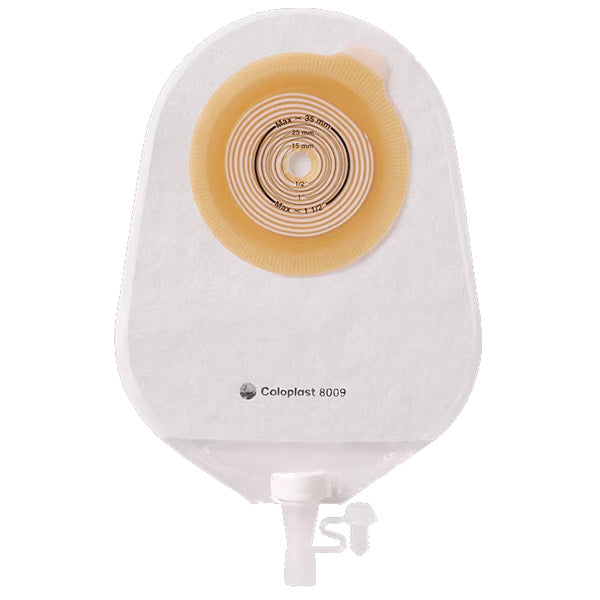 Assura ColoKids One-Piece Pediatric Urostomy Pouch Cut-to-Fit Flat 1/2" - 1-1/2" 10 Count