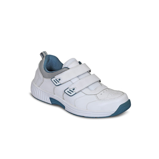 Alamo Men's Athletic Shoes, White, angle view