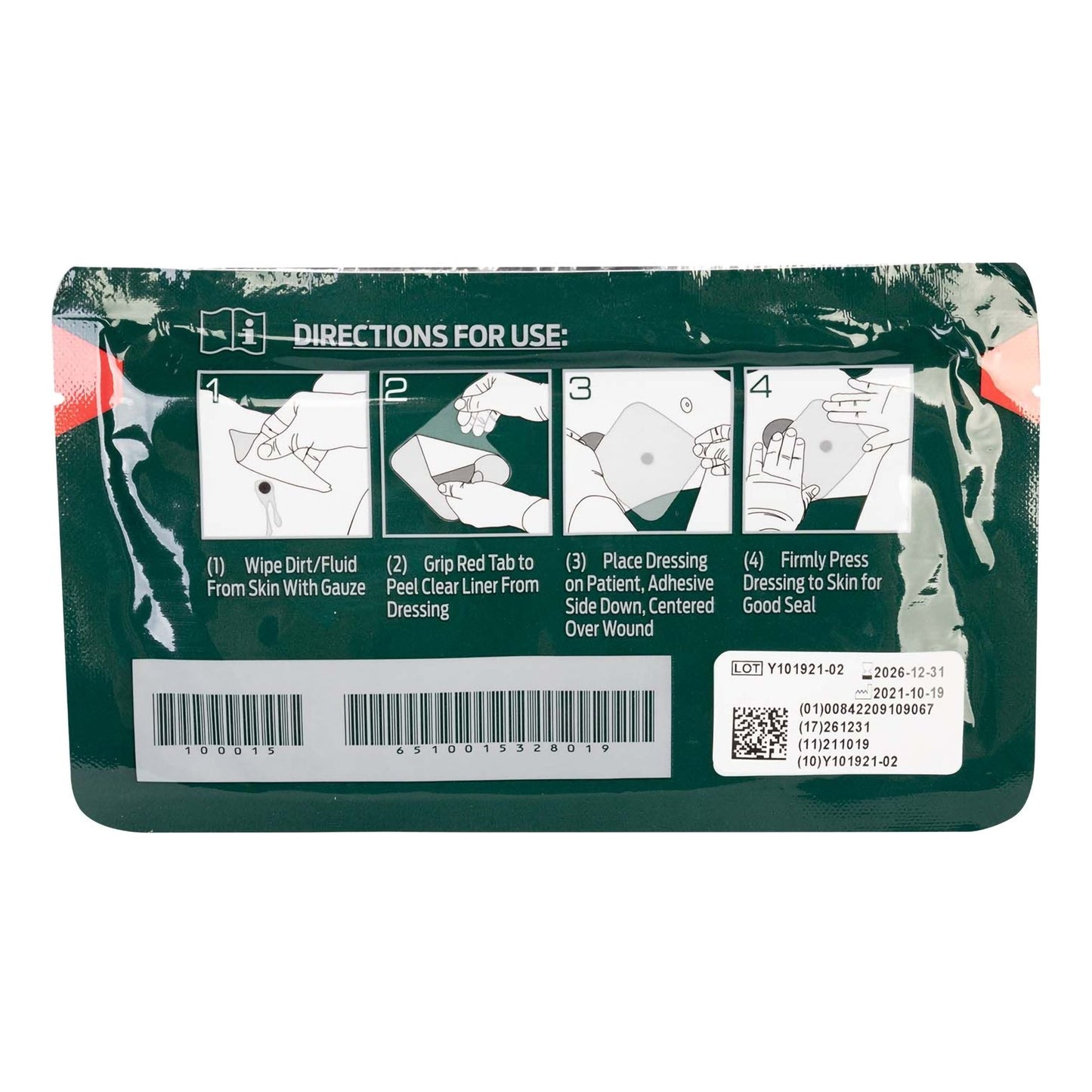 HyFin® Chest Seal, 6 x 6 Inch