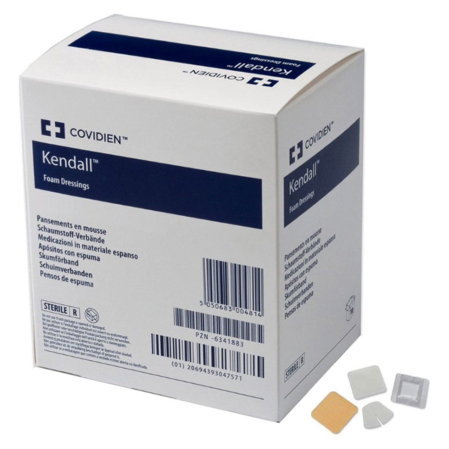 Kendall Foam Dressing Fenestrated 3.5" x 3"