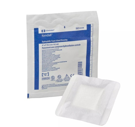 Kendall Foam Island Dressing 4" x 4"