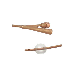 Dover 2-Way Silver-Coated Silicone Foley Catheter 14 Fr 5 cc 1ct