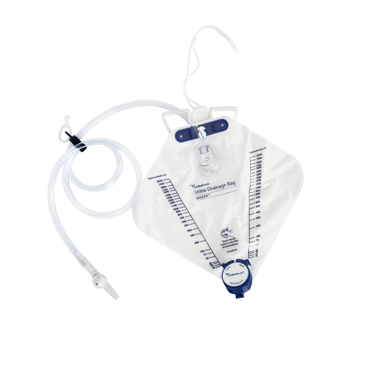Curity Dover Anti-Reflux Drainage Bag 2 000mL Reflux Dover