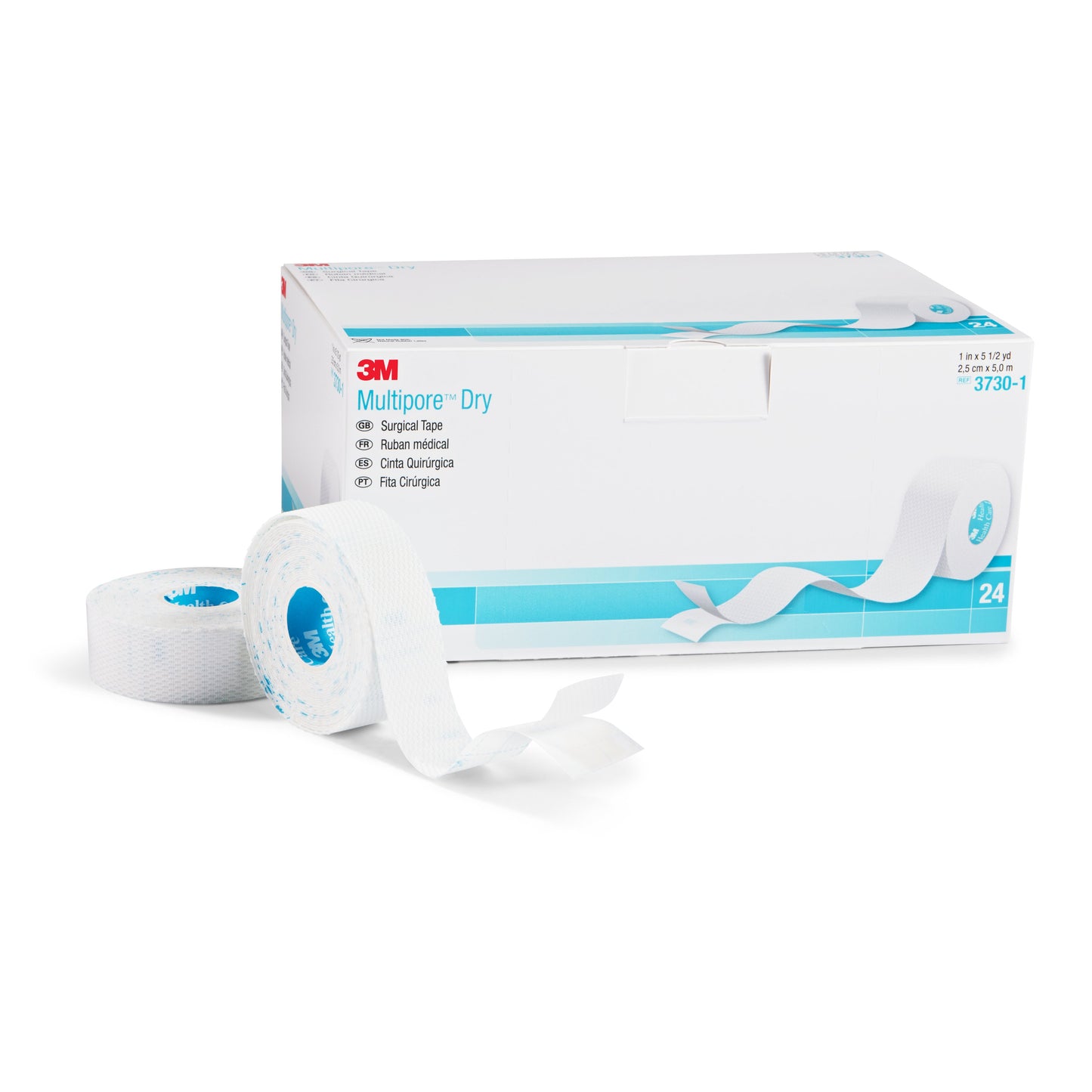3M™ Multipore™ Dry Dressing Retention Tape w/ Liner, 0.5 Inch x 5.5 Yard