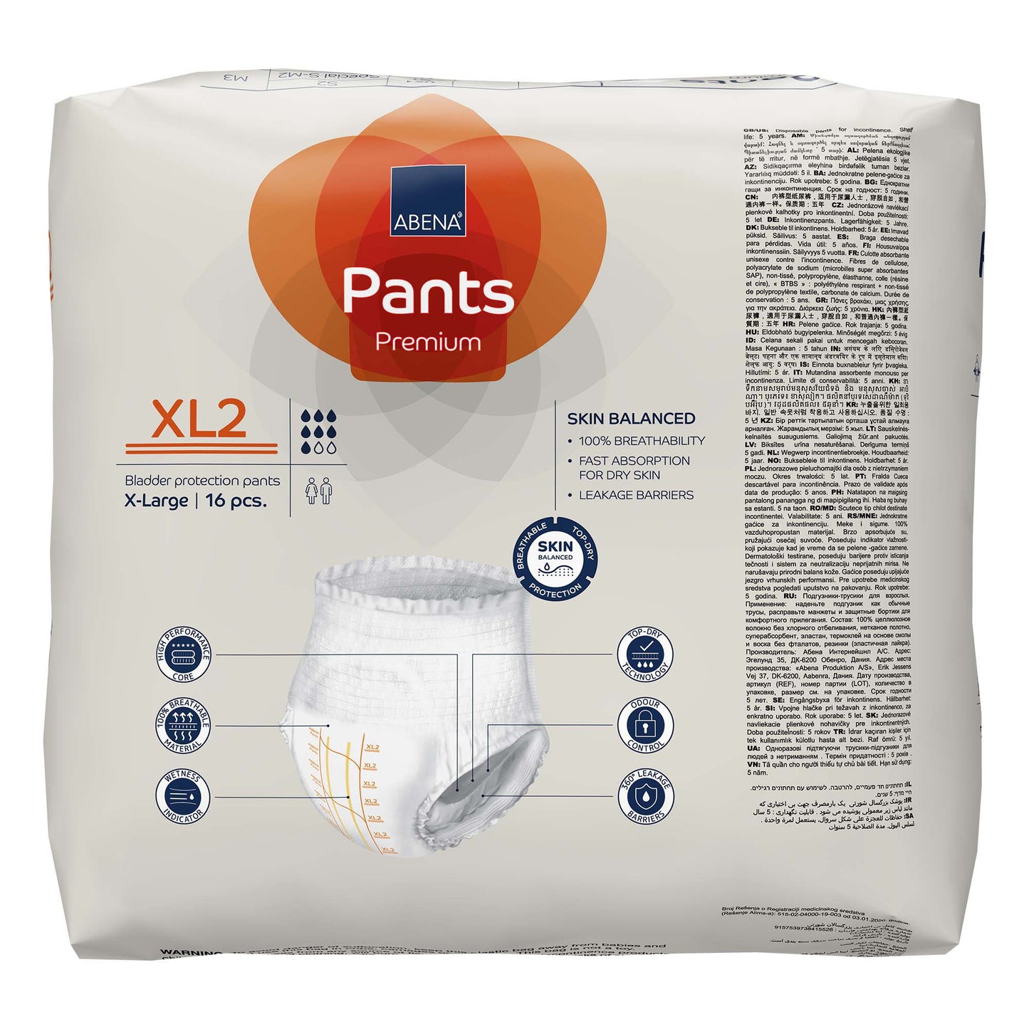 Abena® Premium Pants XL2 Incontinence Brief, X-Large