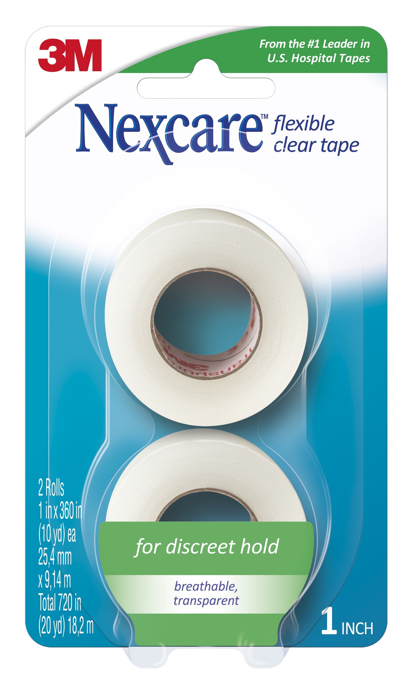 3M™ Nexcare™ Flexible Stretchy Fabric Medical Tape, 1 Inch x 10 Yard