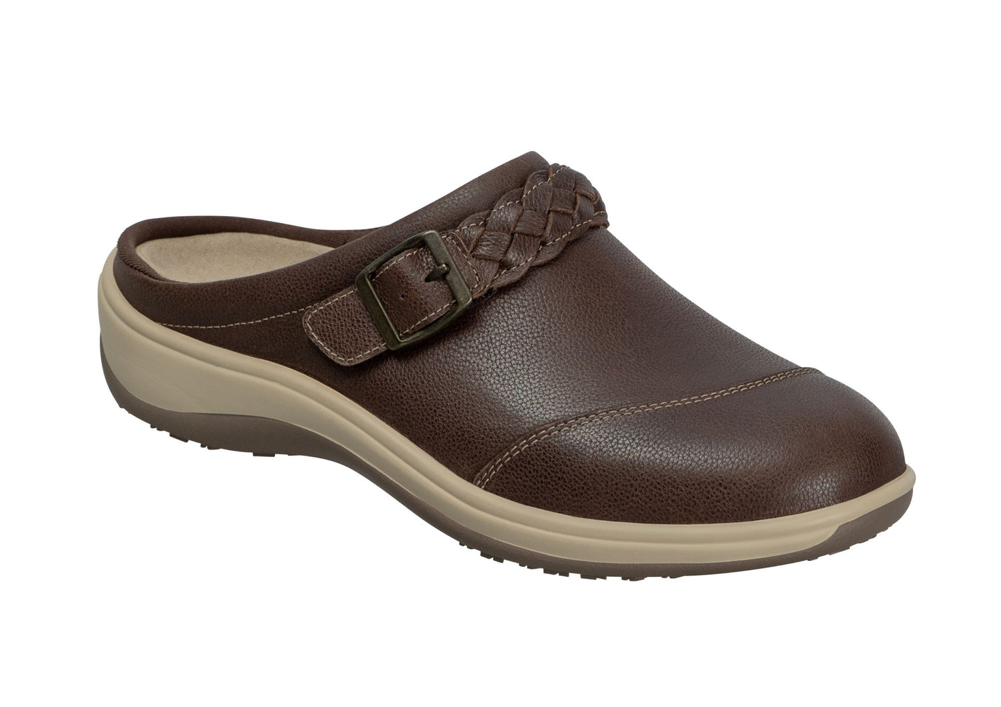 Irma Women's Clogs, Brown, angle view