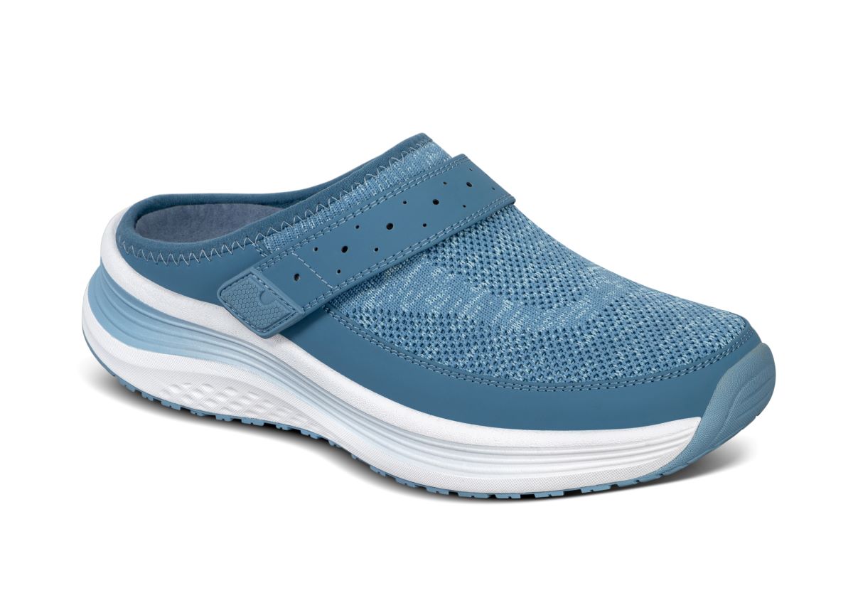 Iris Women's Clogs, Blue, angle view