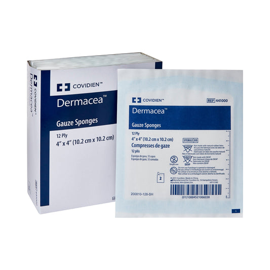 Dermacea Woven Gauze Sponge Sterile 2's 4" x 4" 12 Ply 25 Count