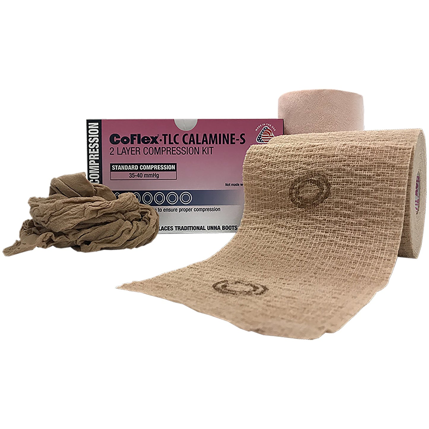 CoFlex® TLC Calamine with Indicators Two-Layer Compression Bandage System