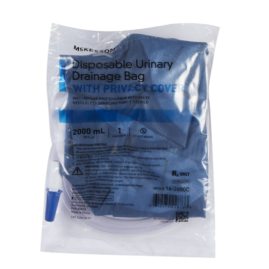 McKesson Pre-Covered Urinary Drainage Bag