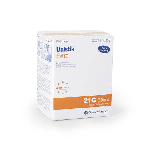 Unistik® 2 Safety Lancet, 21 Gauge