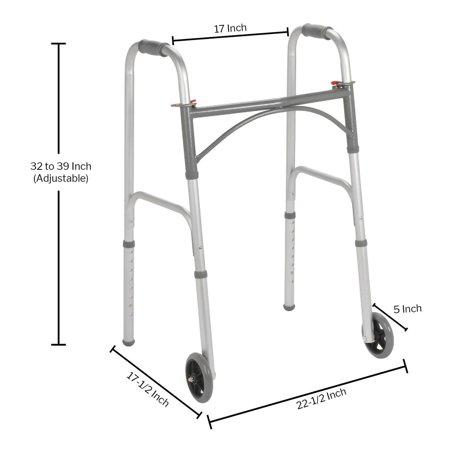 McKesson Steel Walker, 32 – 39 Inch Height